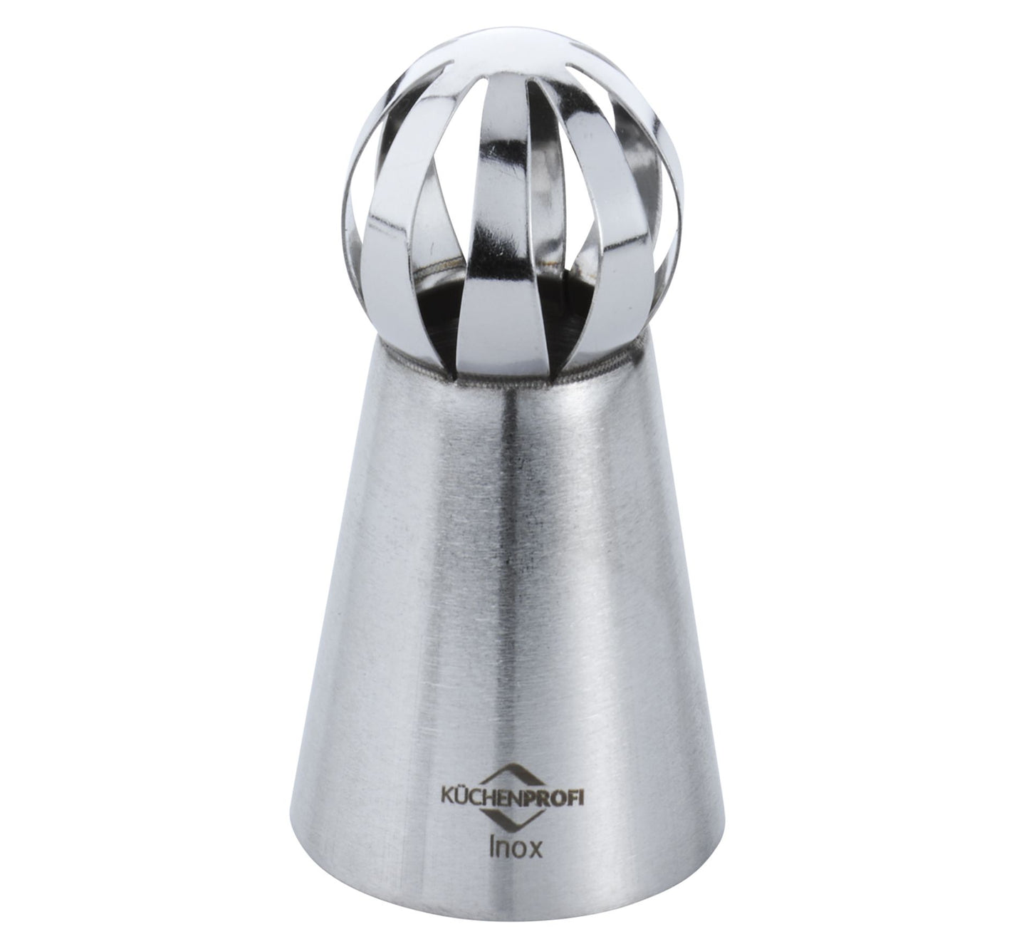 Küchenprofi Bake bocchetta Nuvola 25 mm inox testa sferica vista laterale | Tuttocasa Domodossola
