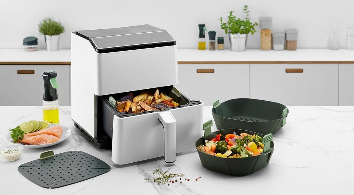 Lekuè tappetino silicone air fryer con linguetta antiscivolo verde – Tuttocasa Domodossola