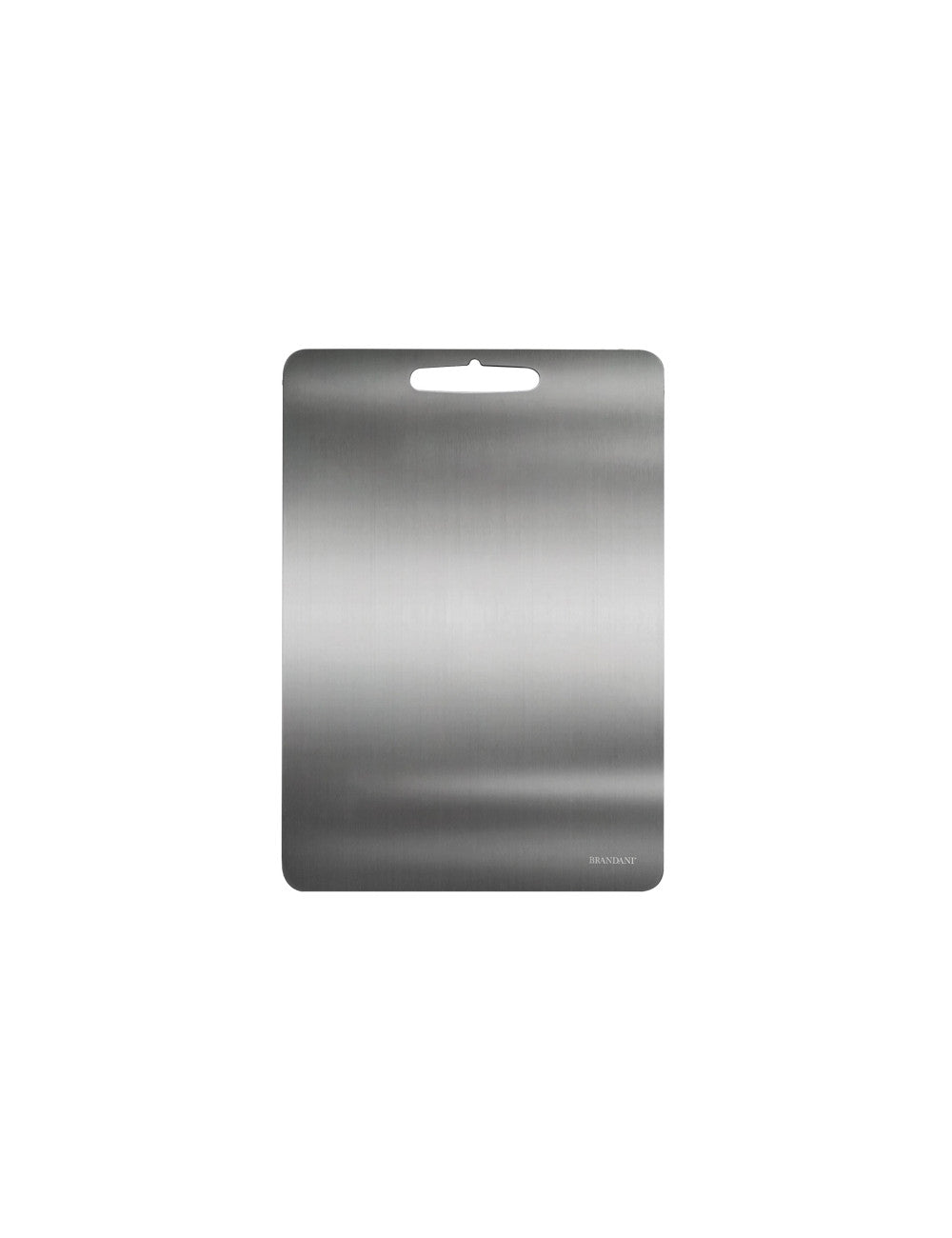 Brandani tagliere acciaio inox 30x45 cm dettaglio foro appendibile | Tuttocasa Domodossola
