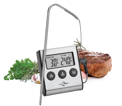 Küchenprofi Primus termometro da cucina digitale con timer e sonda inox | Tuttocasa Domodossola