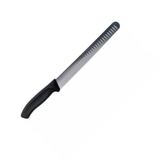Victorinox Swiss Classic coltello prosciutto 25 cm lama alveolata manico nero – Tuttocasa Domodossola